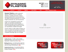 Tablet Screenshot of dynamicplastics.com